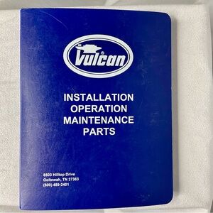 Vulcan Installation Operation Maintenance Parts Manual Car Carrier 9121921